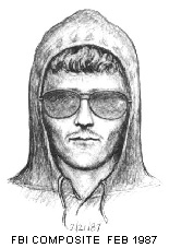 First FBI sketch, Feb. 21, 1987